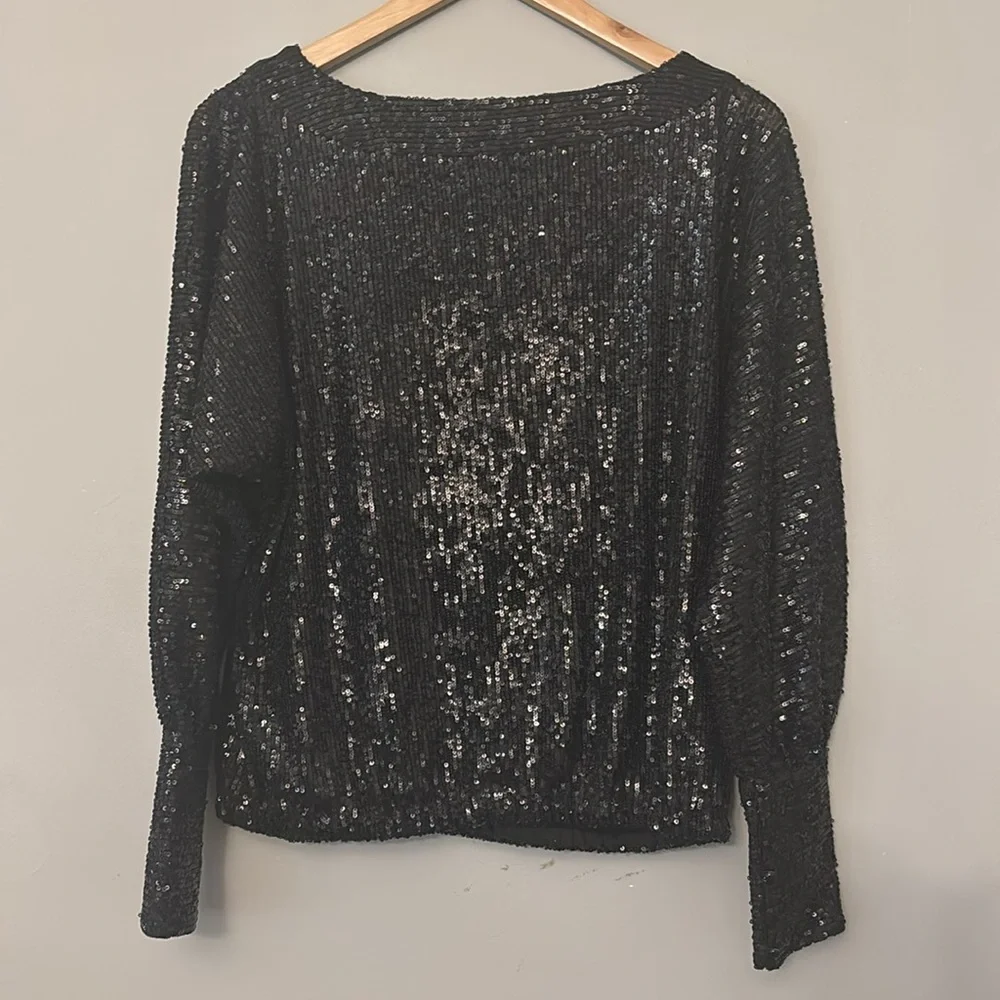Trina Turk Sprite Dolman Top - Black -  Size Small - Picture 3 of 8